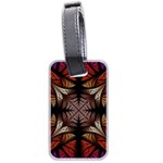 Ornament Decorative Floral Design Luggage Tag (two sides) Back