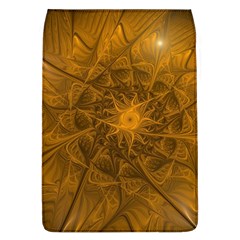 Fractal Flower Floral Gold Pattern Removable Flap Cover (l) by Wegoenart