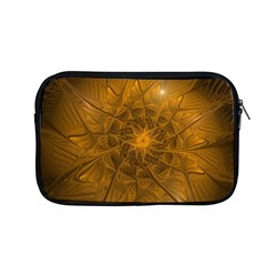 Fractal Flower Floral Gold Pattern Apple Macbook Pro 13  Zipper Case by Wegoenart