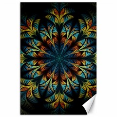 Fractal Flower Fantasy Floral Canvas 20  X 30 