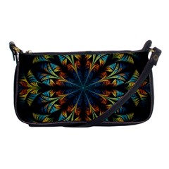 Fractal Flower Fantasy Floral Shoulder Clutch Bag by Wegoenart