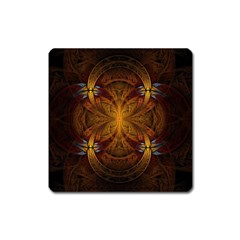 Fractal Art Abstract Pattern Square Magnet