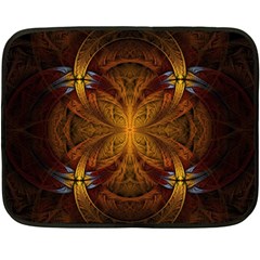 Fractal Art Abstract Pattern Fleece Blanket (mini) by Wegoenart