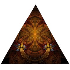 Fractal Art Abstract Pattern Wooden Puzzle Triangle by Wegoenart