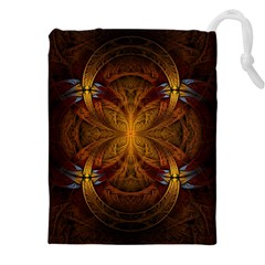 Fractal Art Abstract Pattern Drawstring Pouch (5xl)