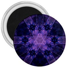 Fractal Symbol Pattern Design 3  Magnets by Wegoenart