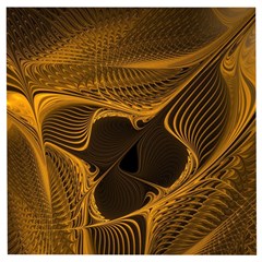 Fractal Design Background Pattern Wooden Puzzle Square by Wegoenart