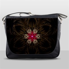 Fractal Background Design Abstract Messenger Bag by Wegoenart