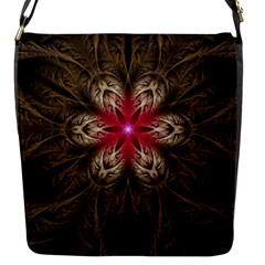 Fractal Background Design Abstract Flap Closure Messenger Bag (s) by Wegoenart