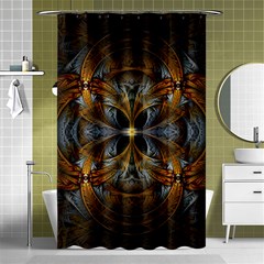 Fractal Art Abstract Pattern Shower Curtain 48  X 72  (small)  by Wegoenart