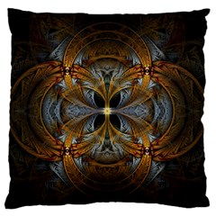 Fractal Art Abstract Pattern Large Flano Cushion Case (one Side) by Wegoenart