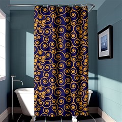 Spiral Pattern Texture Fractal Shower Curtain 36  X 72  (stall)  by Wegoenart