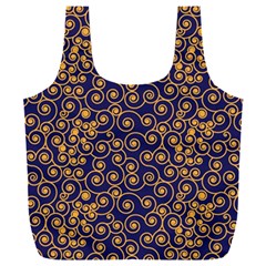 Spiral Pattern Texture Fractal Full Print Recycle Bag (xxl)