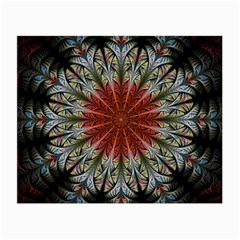 Fractal Floral Fantasy Flower Small Glasses Cloth by Wegoenart