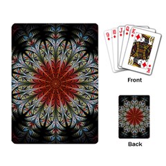 Fractal Floral Fantasy Flower Playing Cards Single Design (rectangle) by Wegoenart