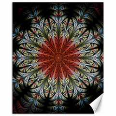 Fractal Floral Fantasy Flower Canvas 16  X 20  by Wegoenart