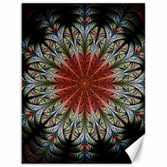 Fractal Floral Fantasy Flower Canvas 18  X 24  by Wegoenart