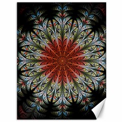 Fractal Floral Fantasy Flower Canvas 36  X 48  by Wegoenart