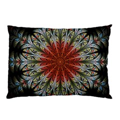 Fractal Floral Fantasy Flower Pillow Case by Wegoenart