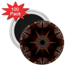 Fractal Abstract Star Pattern 2 25  Magnets (100 Pack)  by Wegoenart