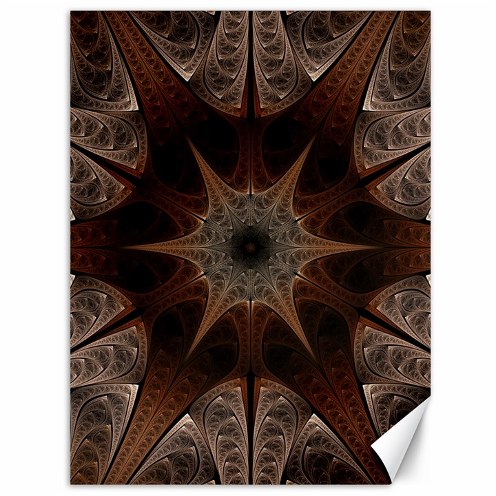 Fractal Abstract Star Pattern Canvas 36  x 48 