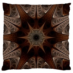 Fractal Abstract Star Pattern Standard Flano Cushion Case (one Side) by Wegoenart