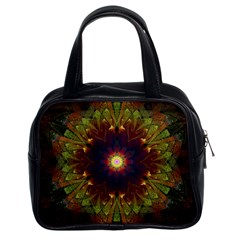 Art Abstract Fractal Pattern Classic Handbag (two Sides) by Wegoenart