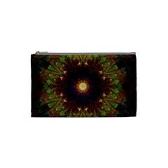 Art Abstract Fractal Pattern Cosmetic Bag (small) by Wegoenart