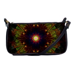 Art Abstract Fractal Pattern Shoulder Clutch Bag by Wegoenart