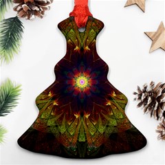 Art Abstract Fractal Pattern Christmas Tree Ornament (two Sides)