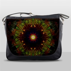 Art Abstract Fractal Pattern Messenger Bag by Wegoenart