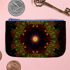 Art Abstract Fractal Pattern Large Coin Purse by Wegoenart