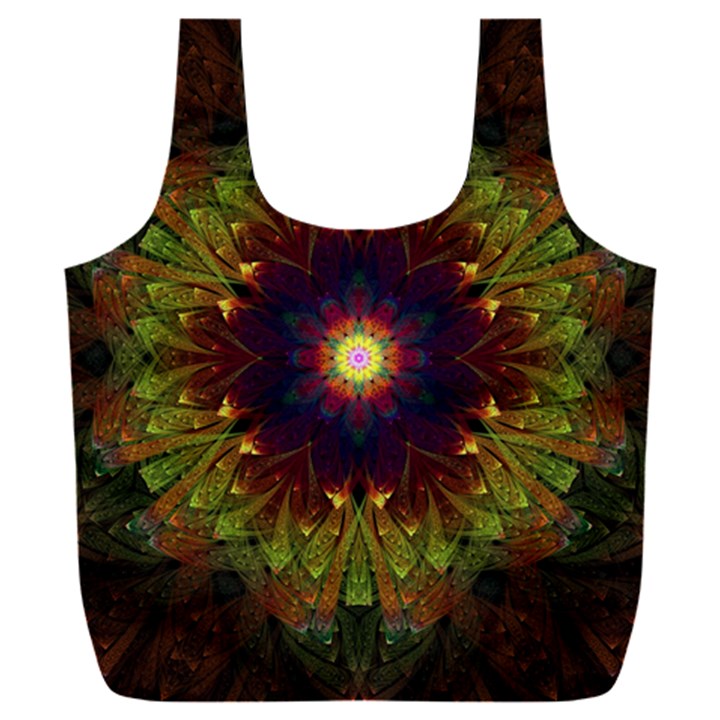 Art Abstract Fractal Pattern Full Print Recycle Bag (XXL)