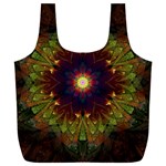 Art Abstract Fractal Pattern Full Print Recycle Bag (XXL) Back