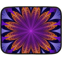 Art Abstract Fractal Pattern Fleece Blanket (mini) by Wegoenart