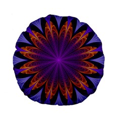 Art Abstract Fractal Pattern Standard 15  Premium Flano Round Cushions by Wegoenart