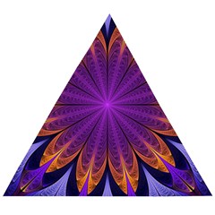 Art Abstract Fractal Pattern Wooden Puzzle Triangle by Wegoenart