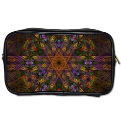 Fractal Abstract Background Pattern Toiletries Bag (two Sides) by Wegoenart