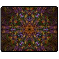 Fractal Abstract Background Pattern Fleece Blanket (medium)  by Wegoenart