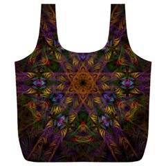 Fractal Abstract Background Pattern Full Print Recycle Bag (xxl)