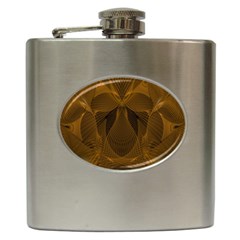 Fractal Design Background Pattern Hip Flask (6 Oz)