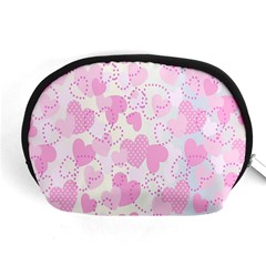 Valentine Background Hearts Bokeh Accessory Pouch (medium)