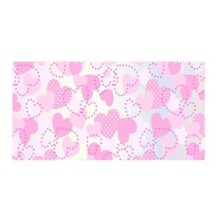 Valentine Background Hearts Bokeh Satin Wrap by Nexatart