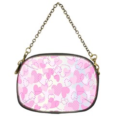 Valentine Background Hearts Bokeh Chain Purse (one Side) by Nexatart