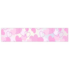 Valentine Background Hearts Bokeh Small Flano Scarf by Nexatart