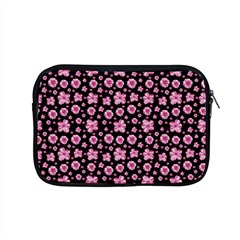 Pink And Black Floral Collage Print Apple Macbook Pro 15  Zipper Case