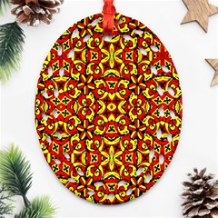 Rby-c-5-2 Oval Filigree Ornament (two Sides) by ArtworkByPatrick