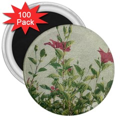 Botanical Vintage Style Motif Artwork 2 3  Magnets (100 Pack) by dflcprintsclothing