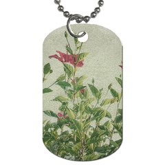 Botanical Vintage Style Motif Artwork 2 Dog Tag (one Side) by dflcprintsclothing