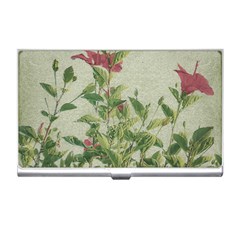 Botanical Vintage Style Motif Artwork 2 Business Card Holder